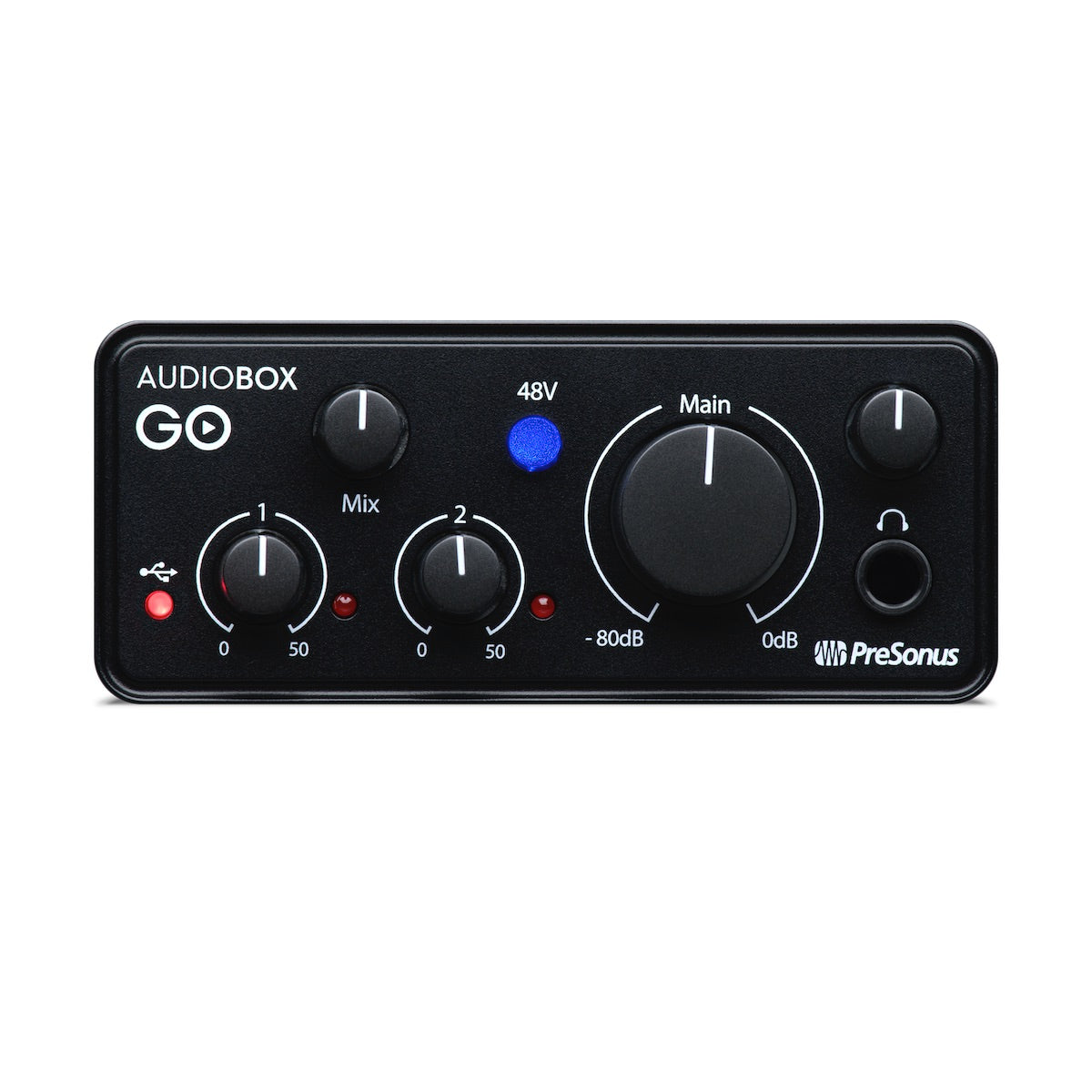 PreSonus AudioBox GO - Ultra-compact Mobile 2x2 USB Audio Interface