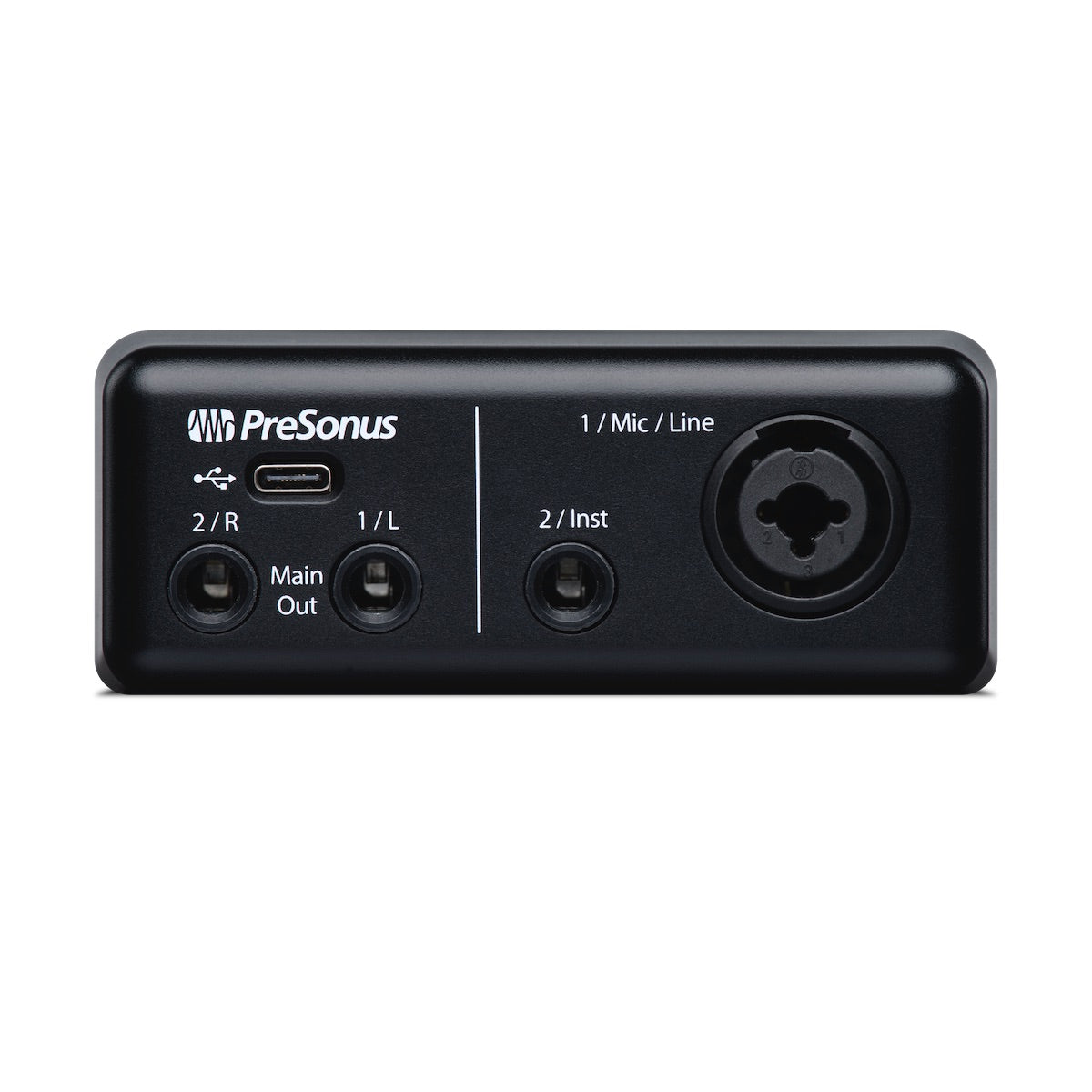 PreSonus AudioBox GO - Ultra-compact Mobile 2x2 USB Audio Interface, rear