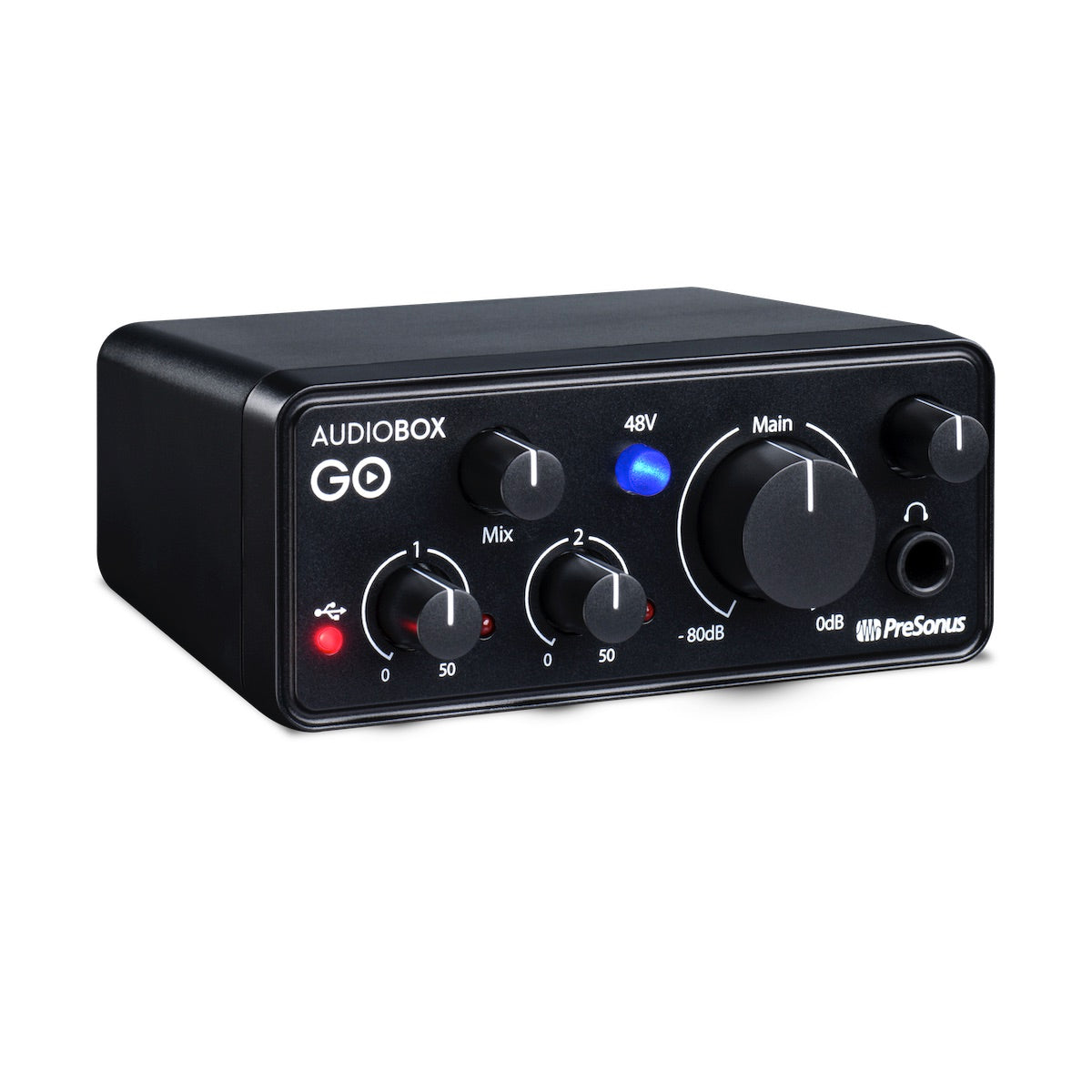 PreSonus AudioBox GO - Ultra-compact Mobile 2x2 USB Audio Interface