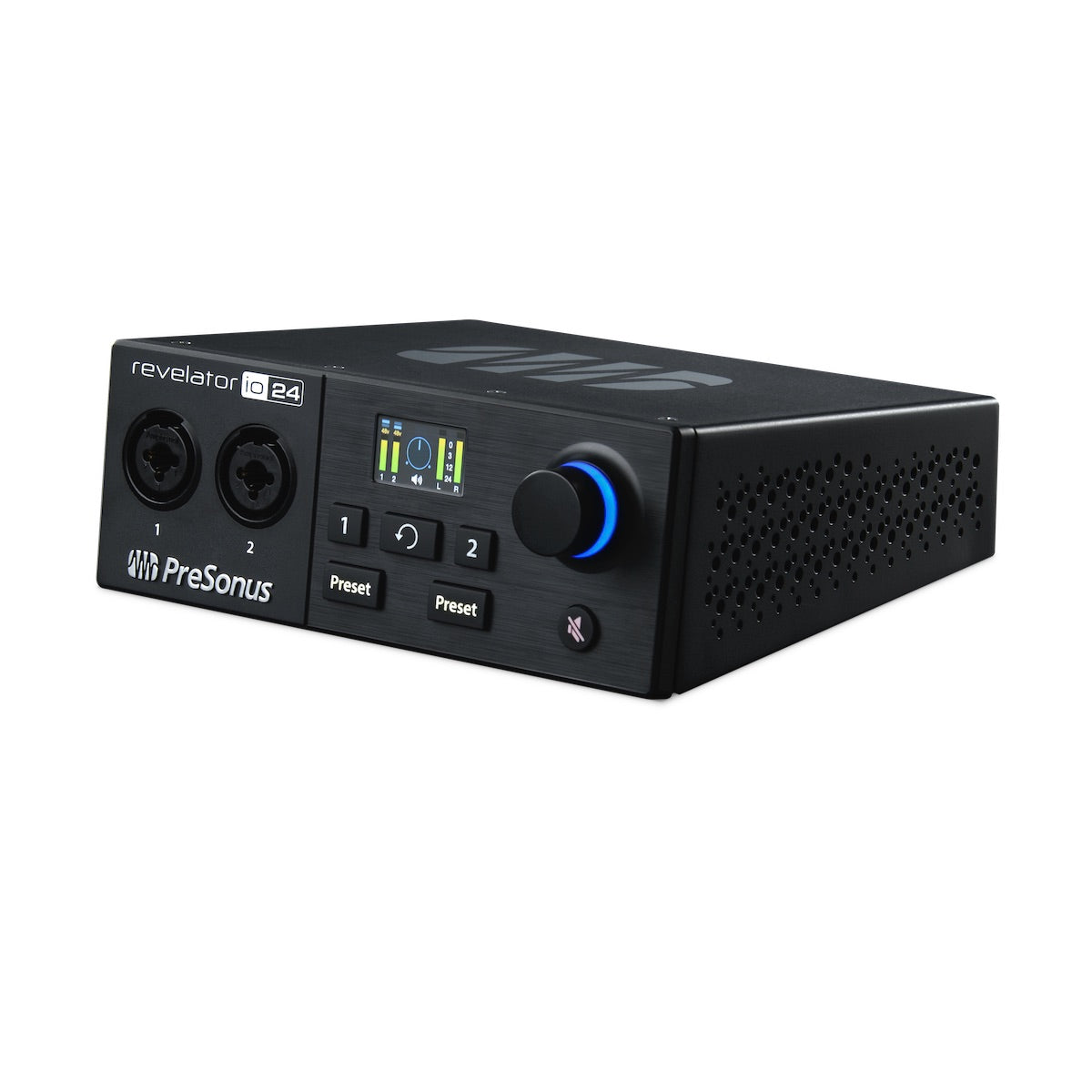 PreSonus Revelator io24 - USB-C Audio Interface for Recording and Streaming, left side
