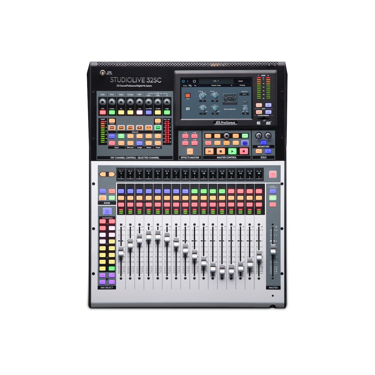 PreSonus StudioLive 32SC - Subcompact 32-channel Digital Mixer with Effects, top