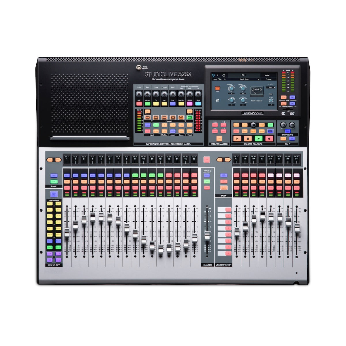 PreSonus StudioLive 32SX - Compact 32-channel Digital Mixer with Effects, top