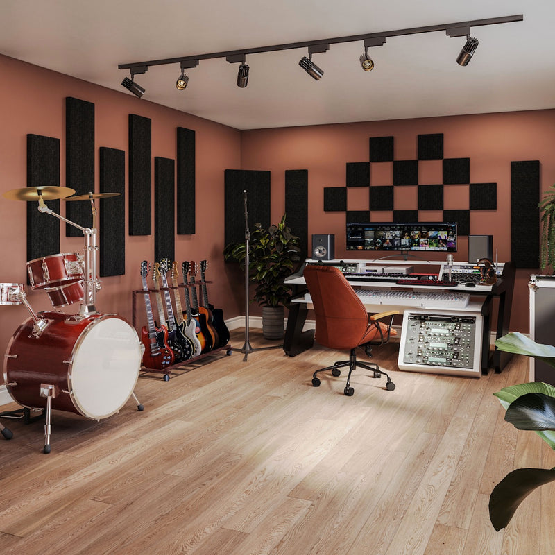 Primacoustic London 12 - Acoustic Panel Room Kit, installed in a recording studio