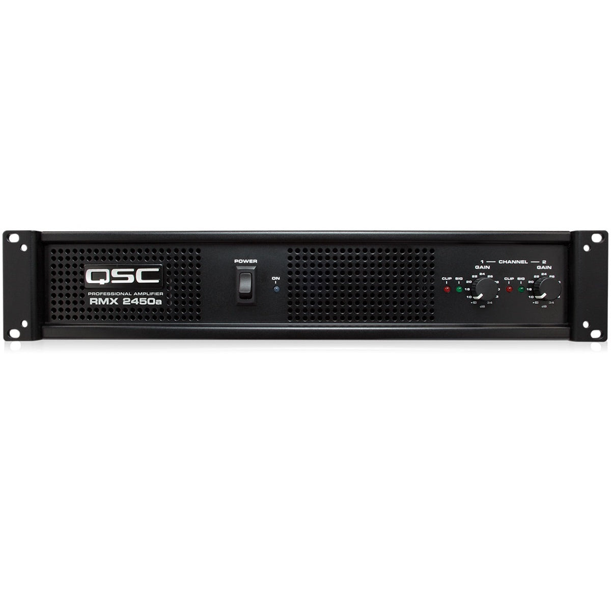 QSC RMX 2450a Two-Channel Power Amplifier, front