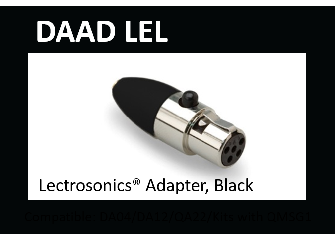Que Audio DAAD-LEL Adapter for Lectrosonics Wireless Systems