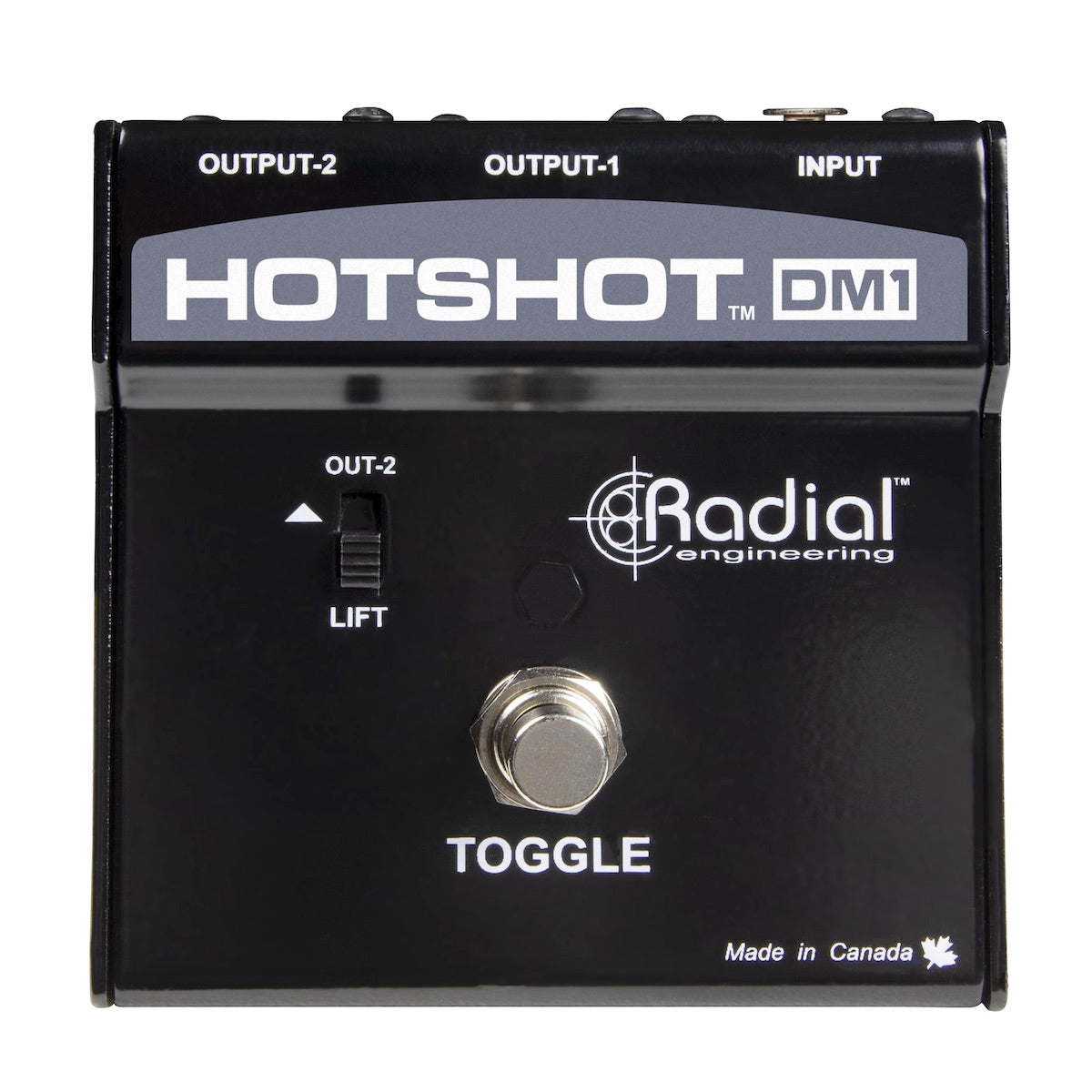 Radial HotShot DM-1 - Dynamic Microphone Switcher, top