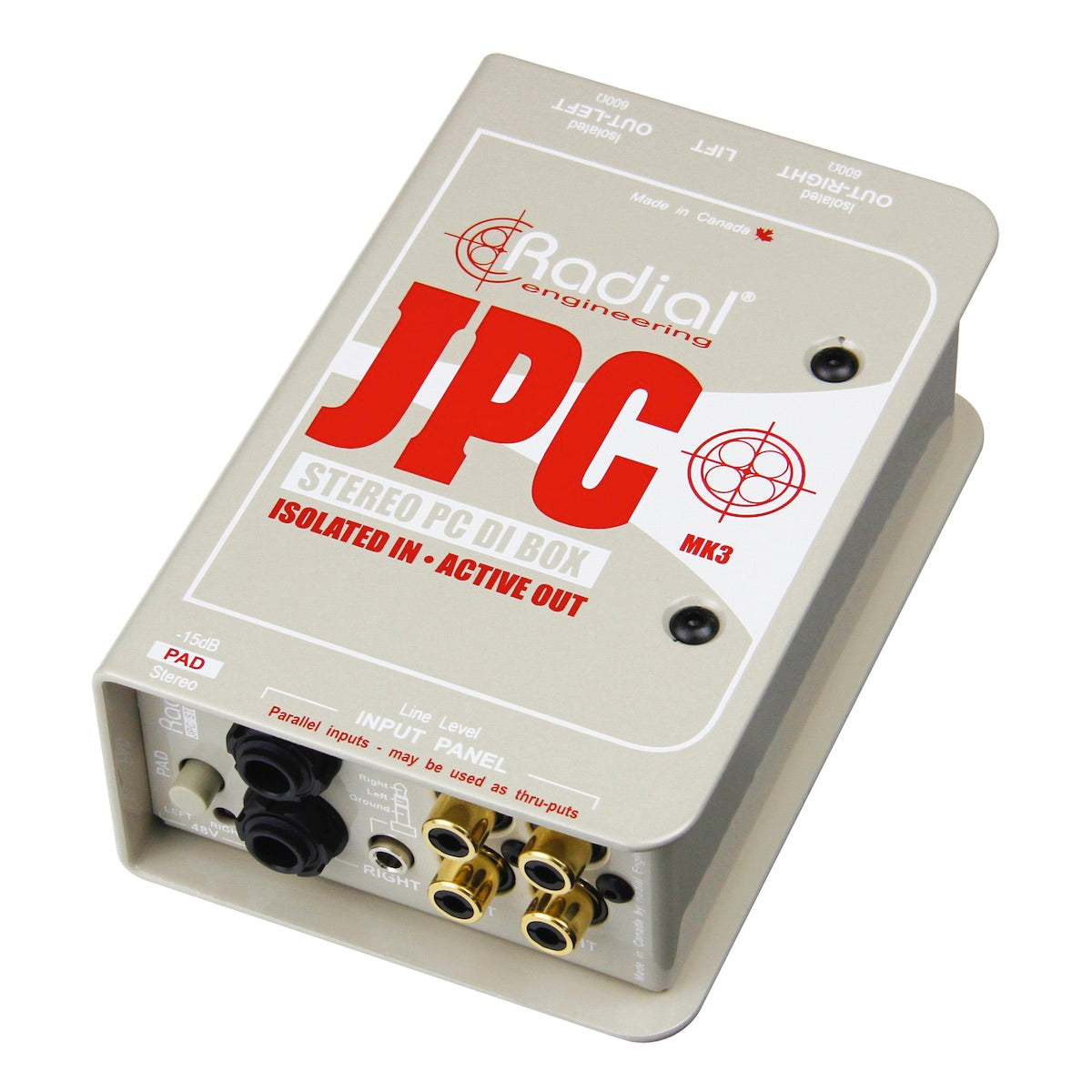 Radial JPC - Computer Direct Box, Analog Stereo Interface