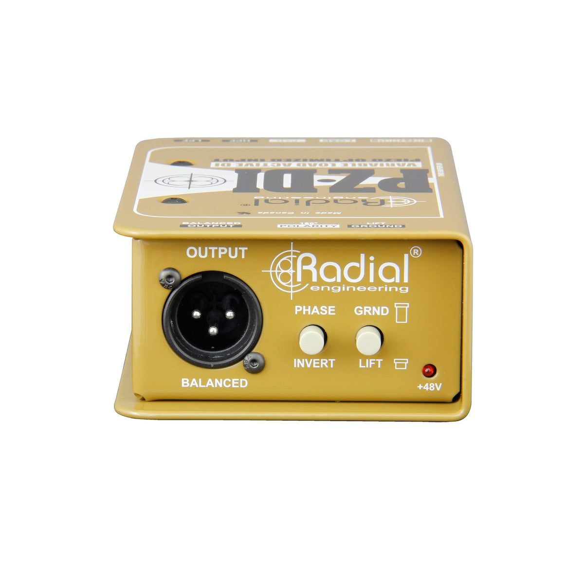 Radial PZ-DI - Orchestral and Acoustic Instrument Active Direct box, back