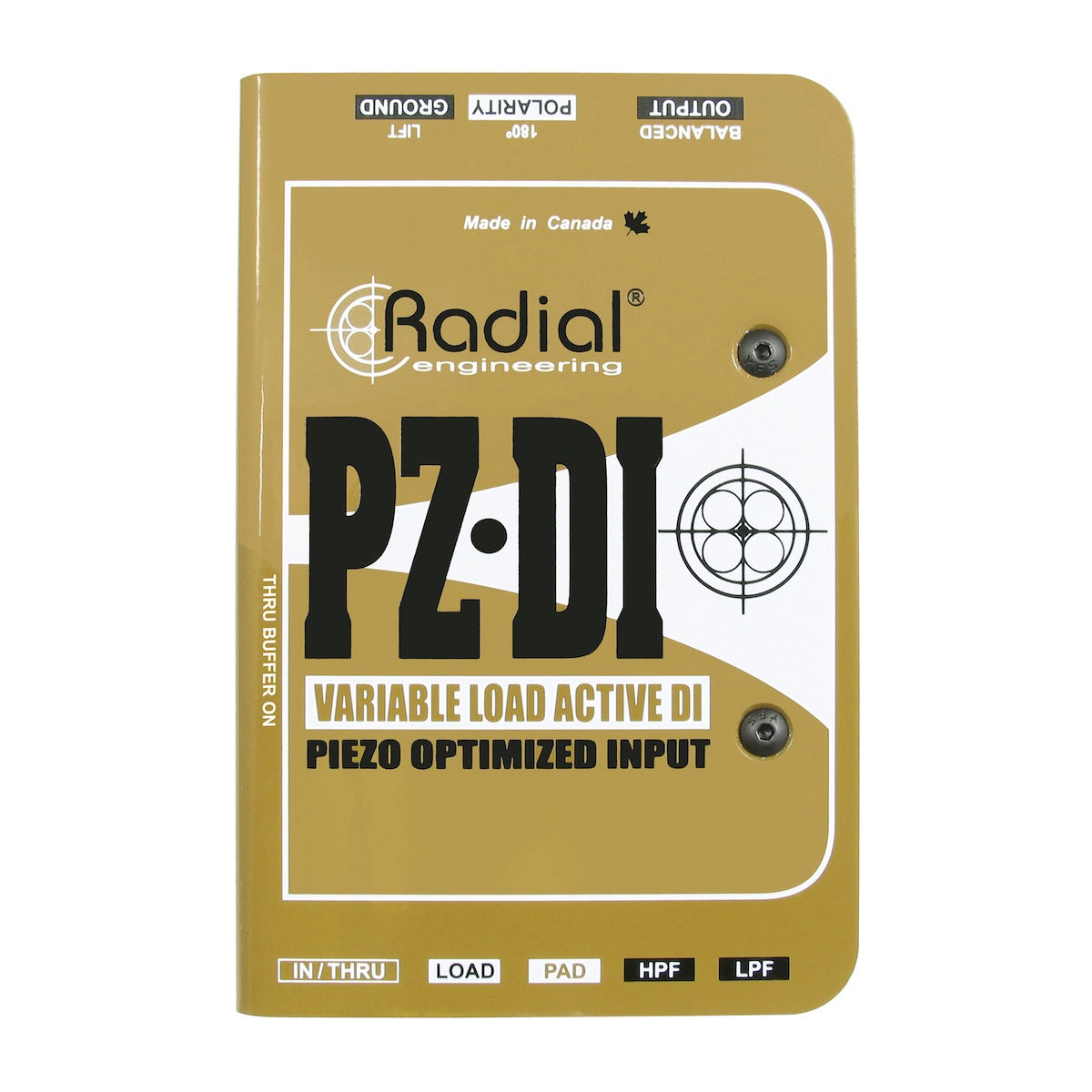 Radial PZ-DI - Orchestral and Acoustic Instrument Active Direct box, top