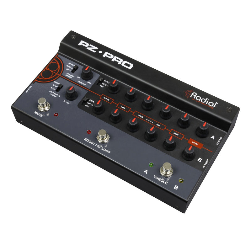 Radial PZ-Pro - 2-Ch Acoustic Instrumental Preamp, Switcher, Direct Box