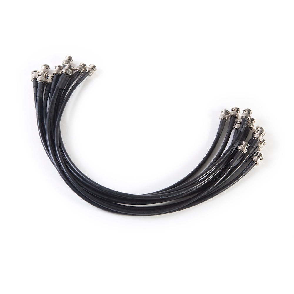 RF Venue RG8X2-10 - BNC 2-foot Coaxial Cable Interconnect Kit, 10-pack
