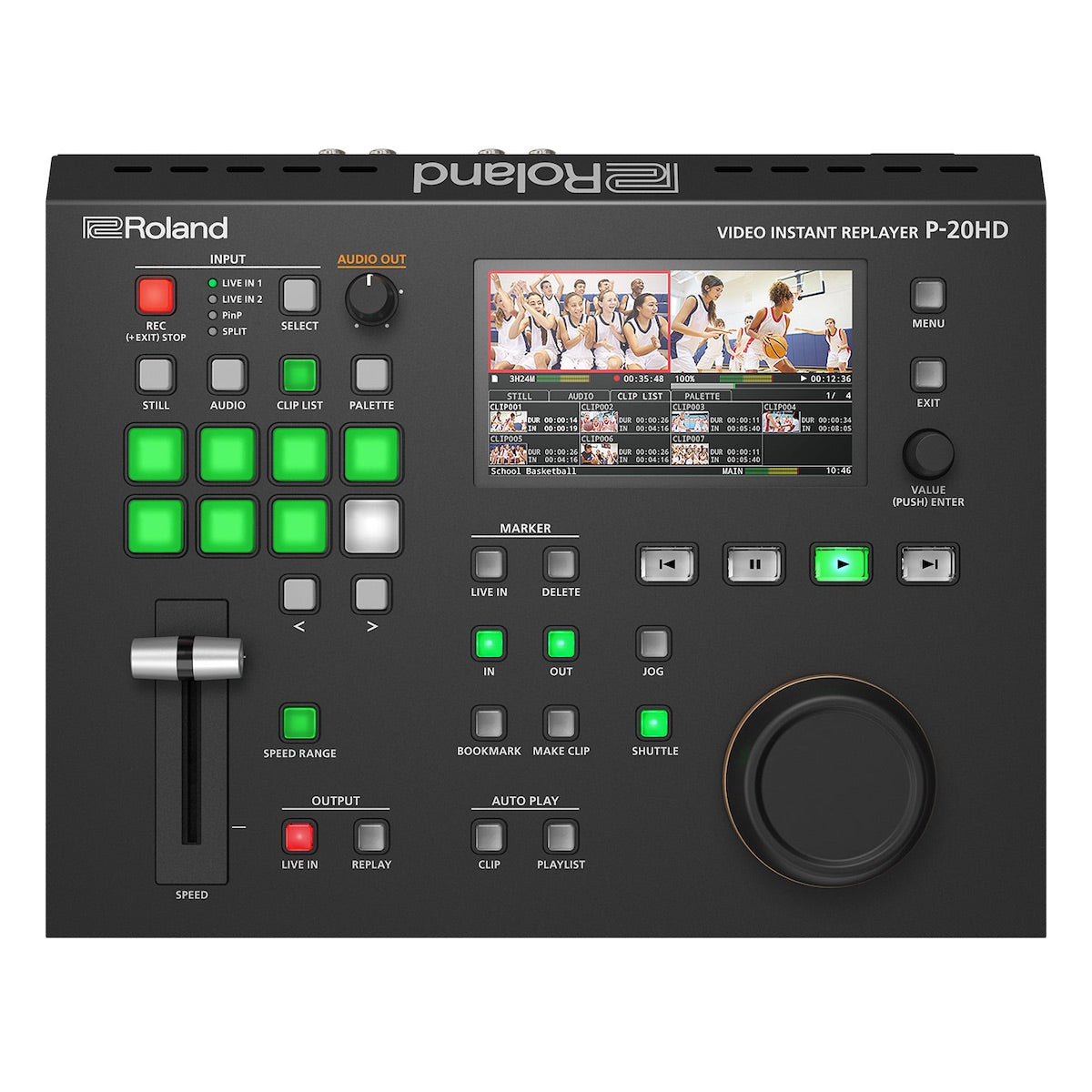 Roland P-20HD - Video Instant Replayer, top