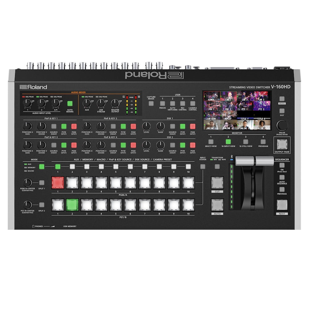 Roland V-160HD - Streaming Video Switcher, top