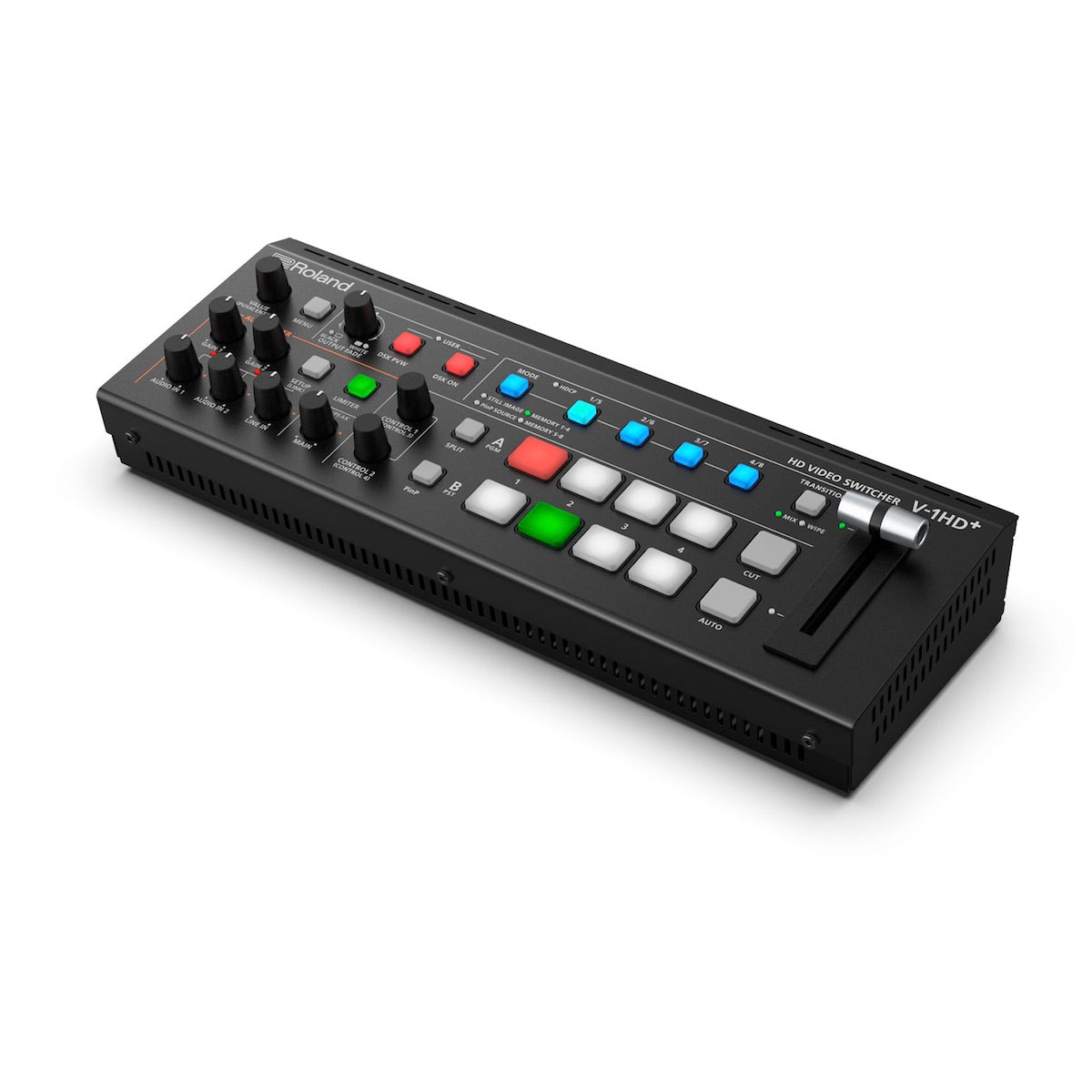 Roland V-1HD+ - HD Video Switcher with 4 HDMI Inputs, right 3/4 view