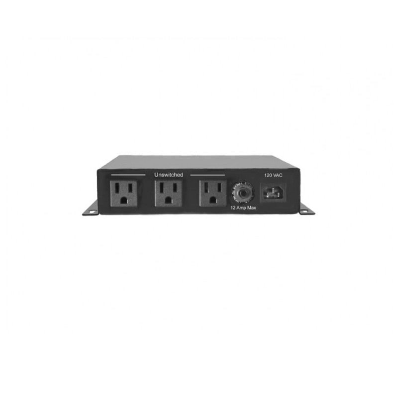 Juice Goose RX50 - 15A Surge Protector/Hybrid AC Filter, 3 Outlets, rear