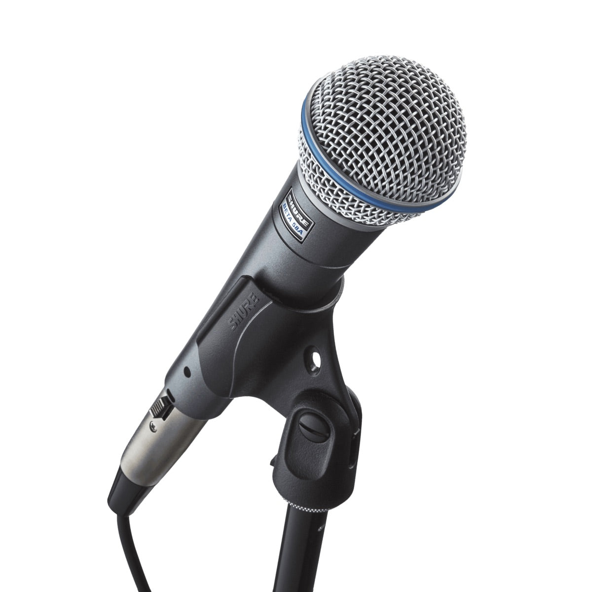 Shure Beta 58A - Supercardioid Vocal Microphone with mic clip