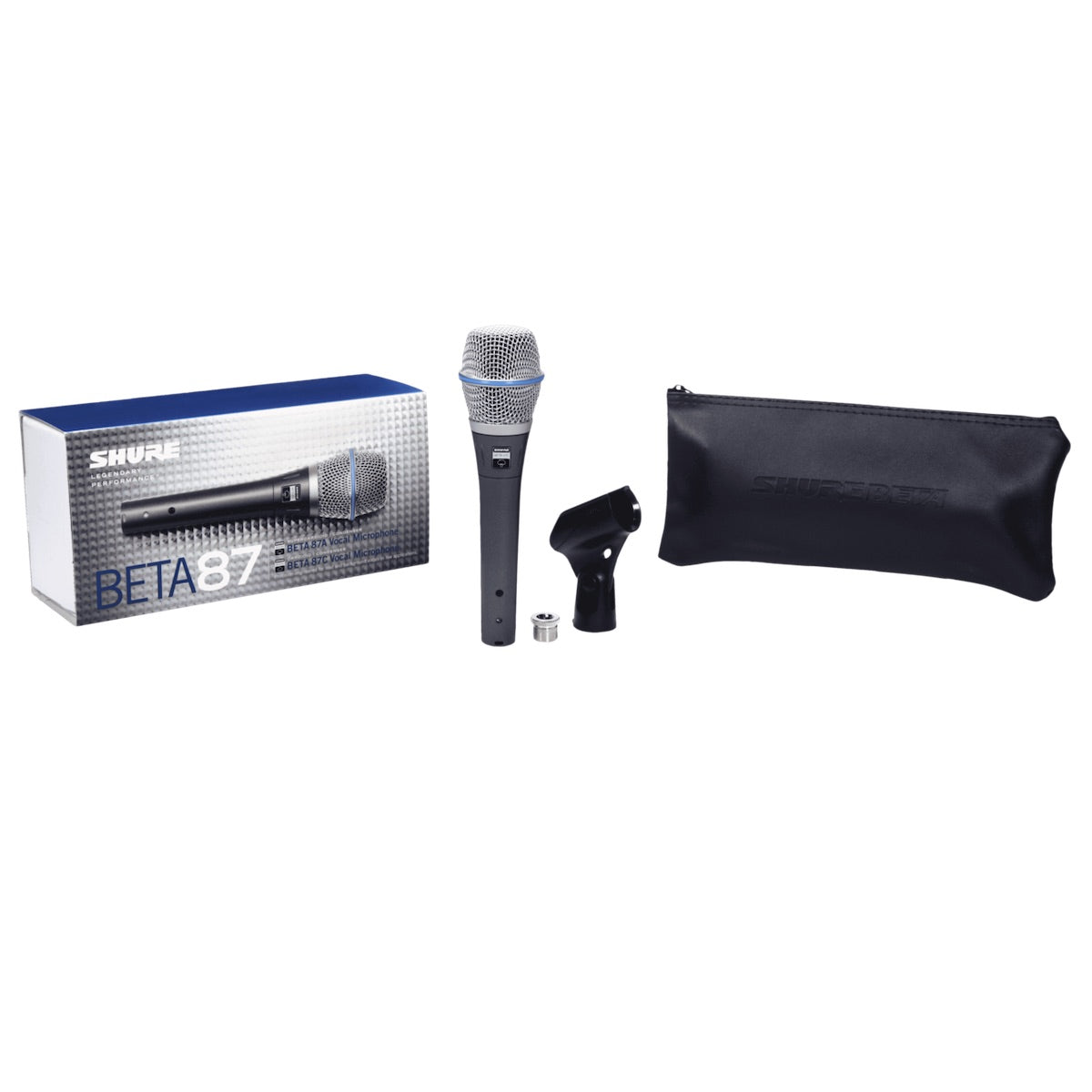 Shure Beta 87A - Supercardioid Vocal Microphone, box