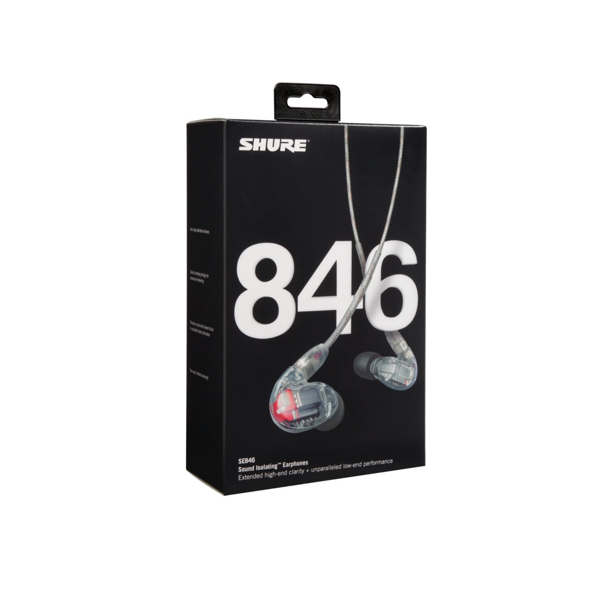 Shure SE846-CL - Professional Sound Isolating Earphones, Clear, box