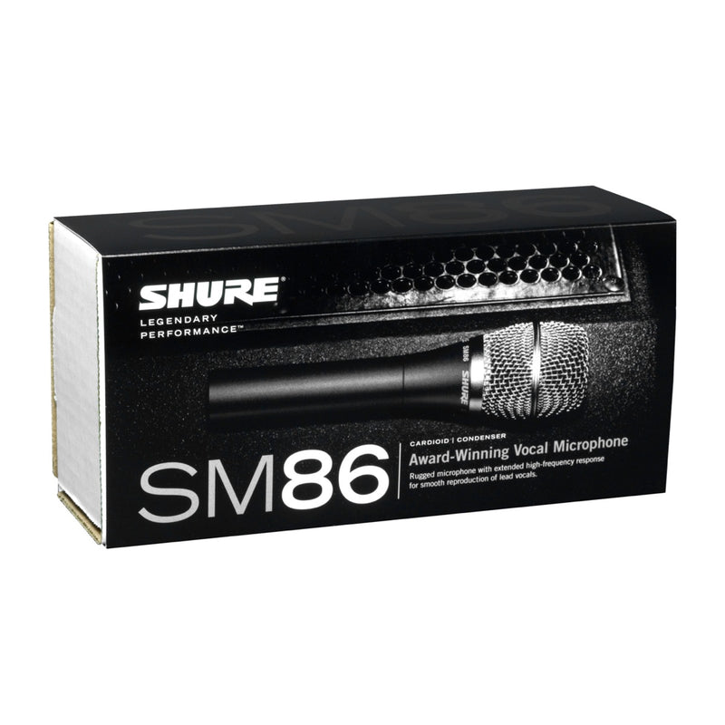 Shure SM86 - Cardioid Condenser Handheld Dynamic Vocal Microphone, box