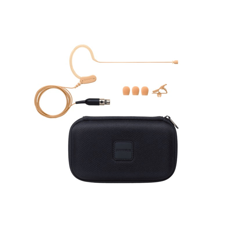 Shure Microflex MX153 Omnidirectional Earset Headworn Microphone, tan