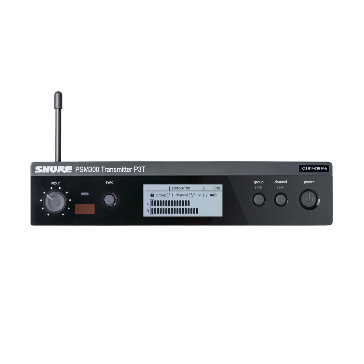 Shure P3T - Wireless Transmitter for PSM 300 Systems, front