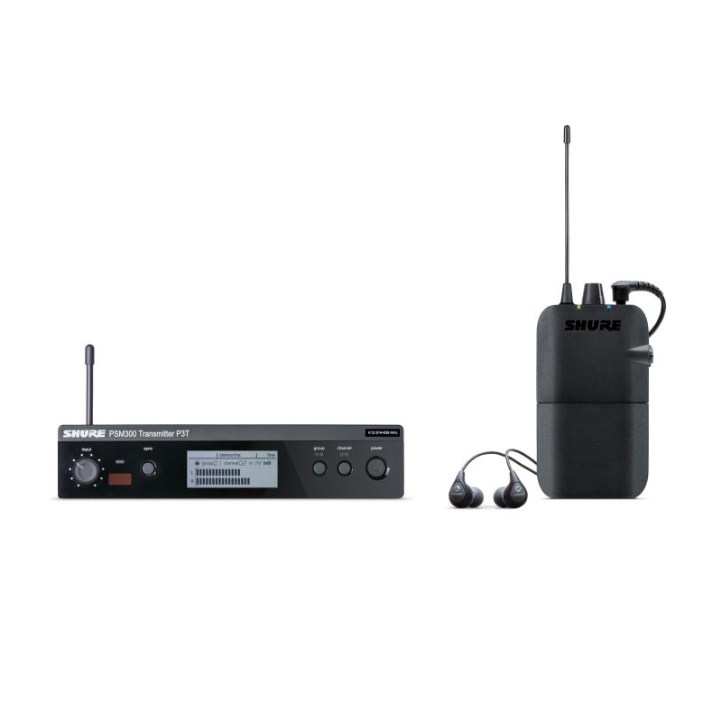 Shure P3TR112GR PSM 300 Wireless System with SE112 Earphones