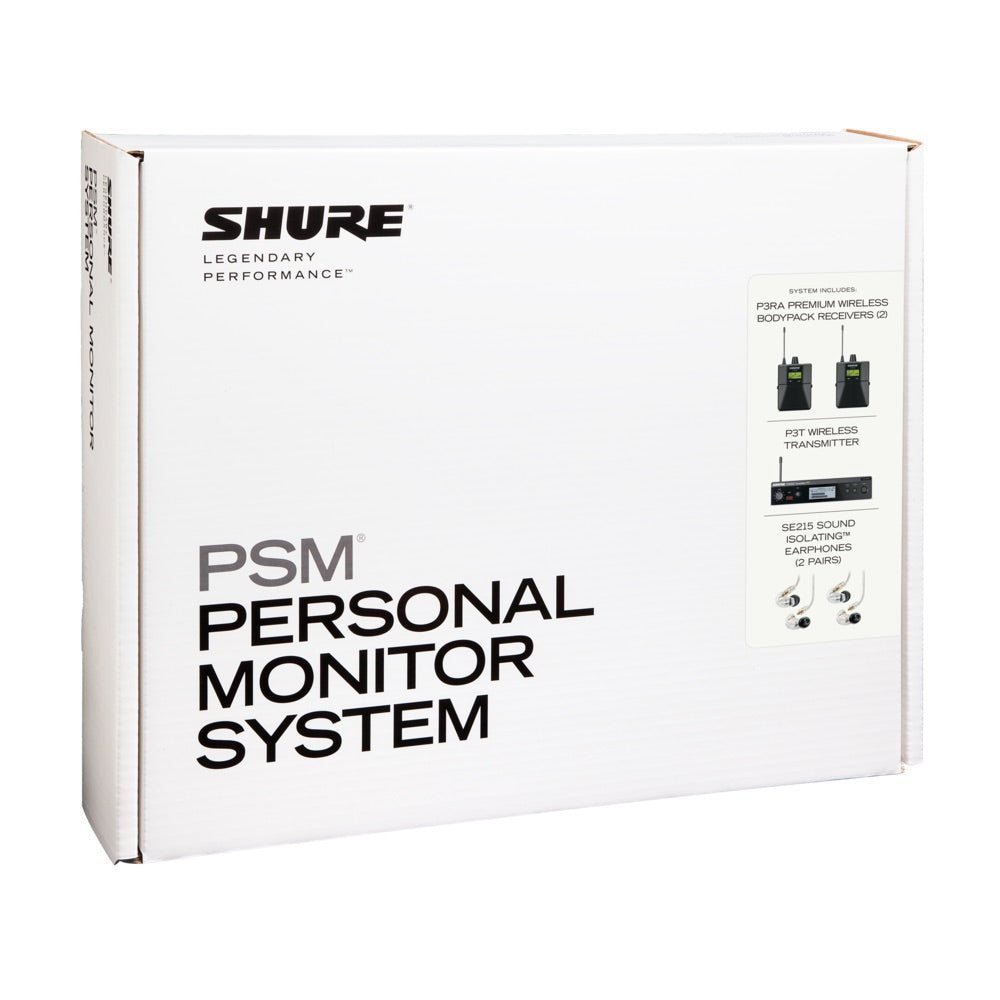 Shure P3TRA215TWP - PSM 300 Twinpack Pro Wireless In-Ear Monitoring Set, box