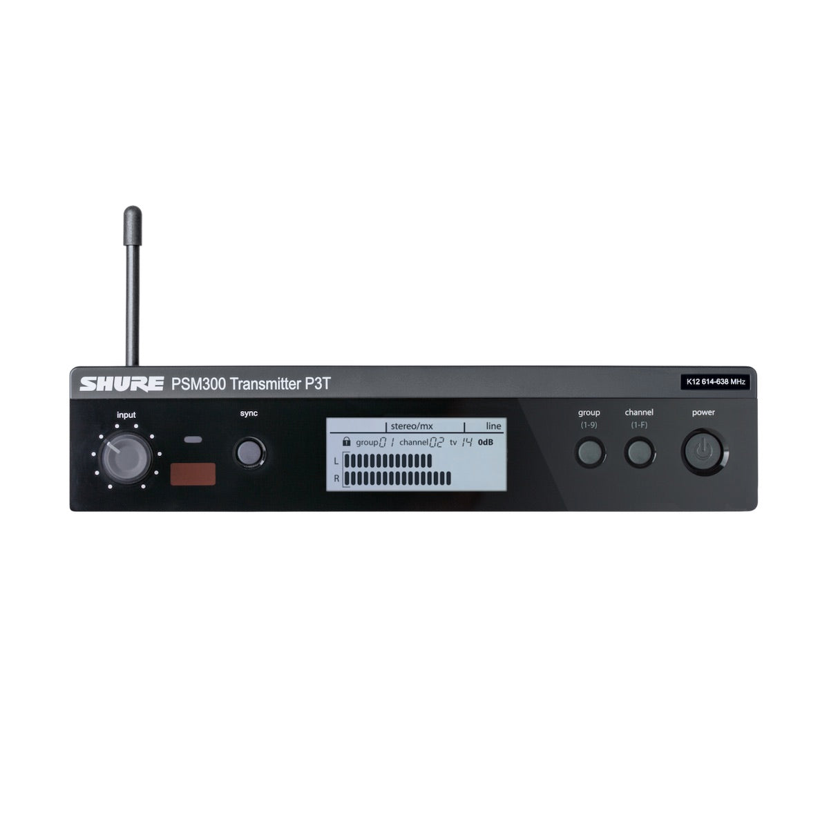 Shure PSM 300 Transmitter P3T, front