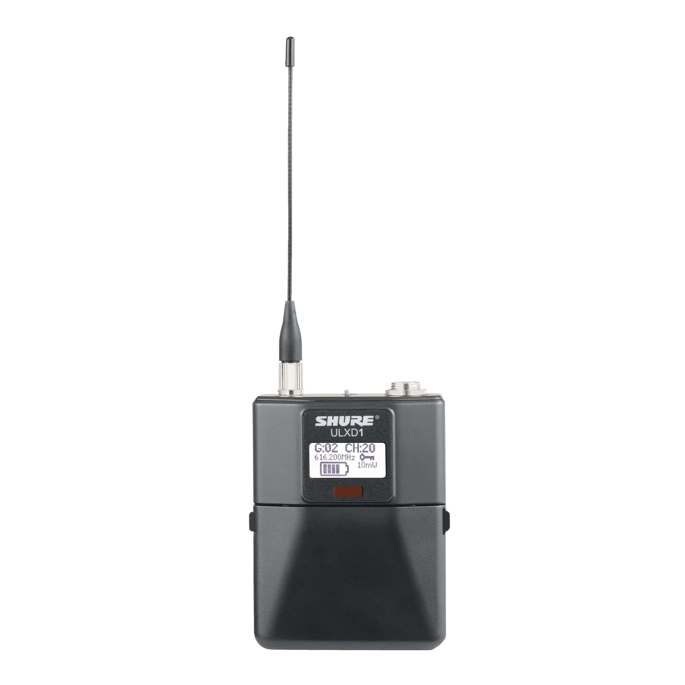 Shure ULXD1 - Digital Wireless Bodypack Transmitter, front