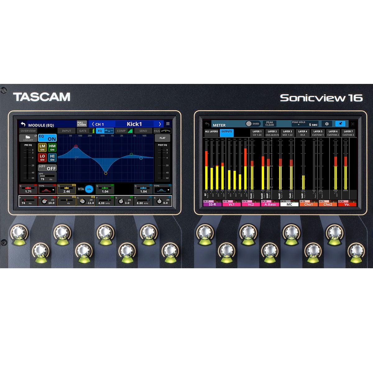 TASCAM Sonicview 16XP - 16-input Digital Recording and Mixing Console, individual view