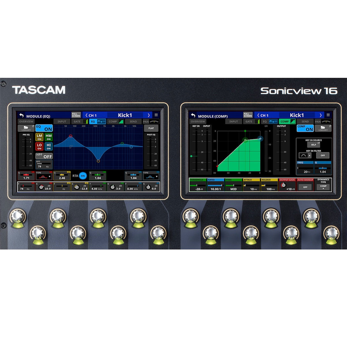 TASCAM Sonicview 16XP - 16-input Digital Recording and Mixing Console, module view