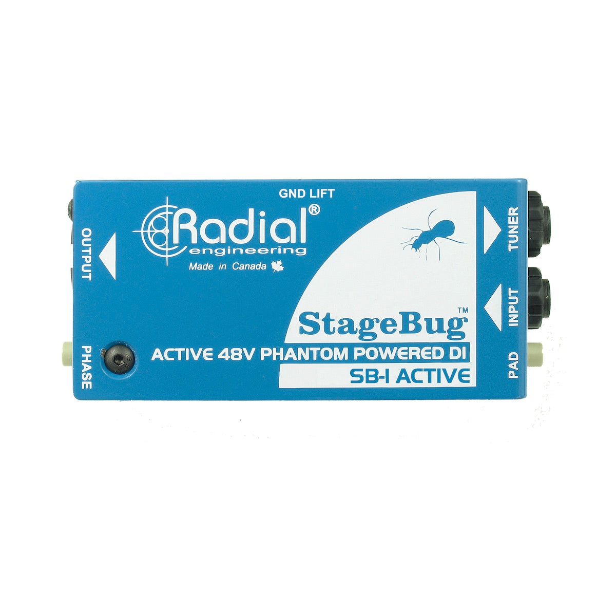 Radial StageBug SB-1 Active - Compact Direct Box for Acoustic Guitar & Bass, top