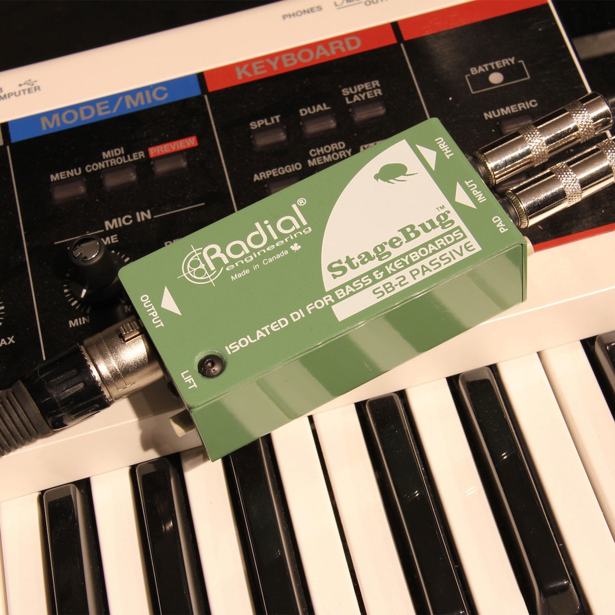 Radial StageBug SB-2 Passive - Compact Direct Box for Bass & Keyboards