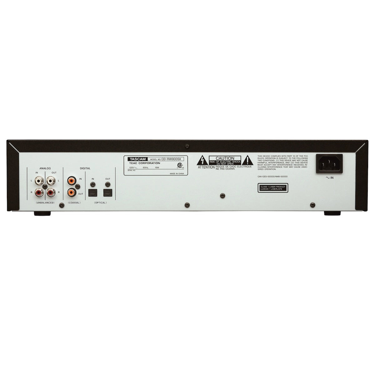 Tascam CD-RW900SX - Professional CD Recorder/Player, rear