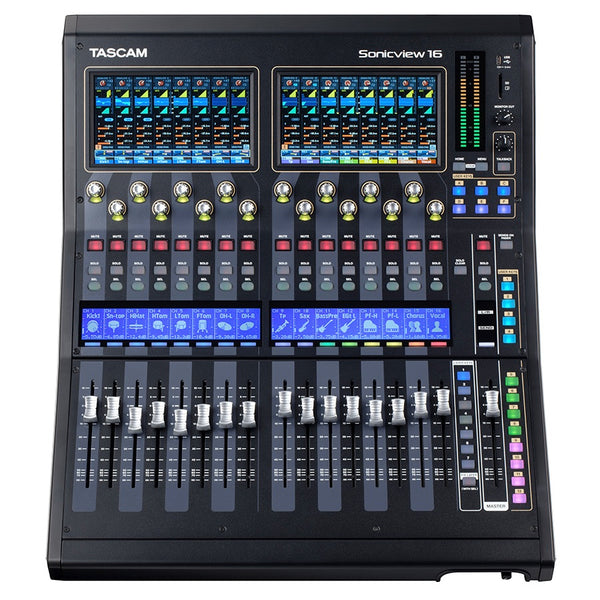 TASCAM Sonicview 16XP - 16-input Digital Recording and Mixing Console, top