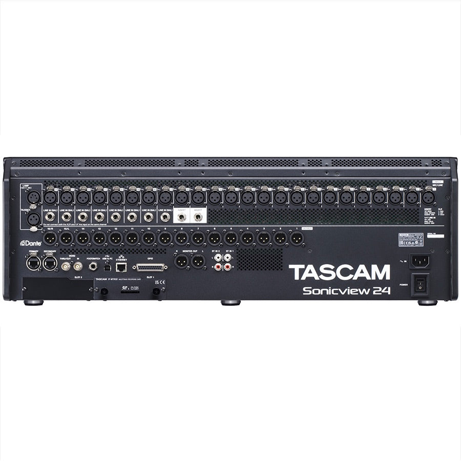 TASCAM Sonicview 24XP - 24-input Digital Recording and Mixing Console, rear