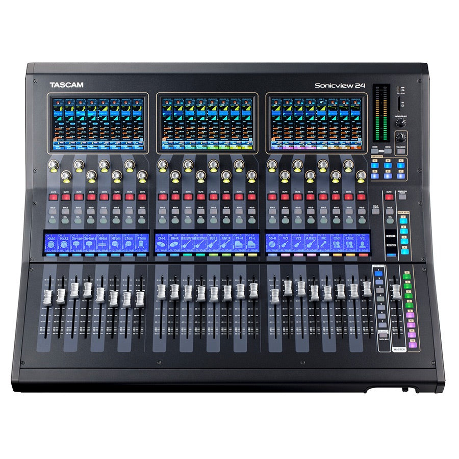 TASCAM Sonicview 24XP - 24-input Digital Recording and Mixing Console, top