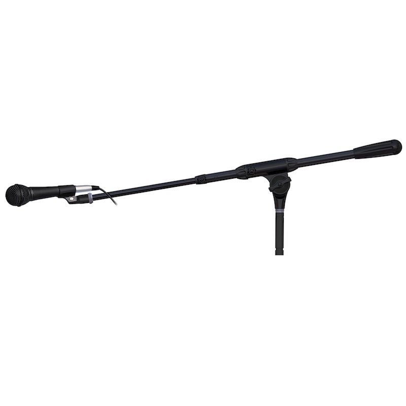 Ultimate Support AX-48 Pro Mic Boom shown with microphone