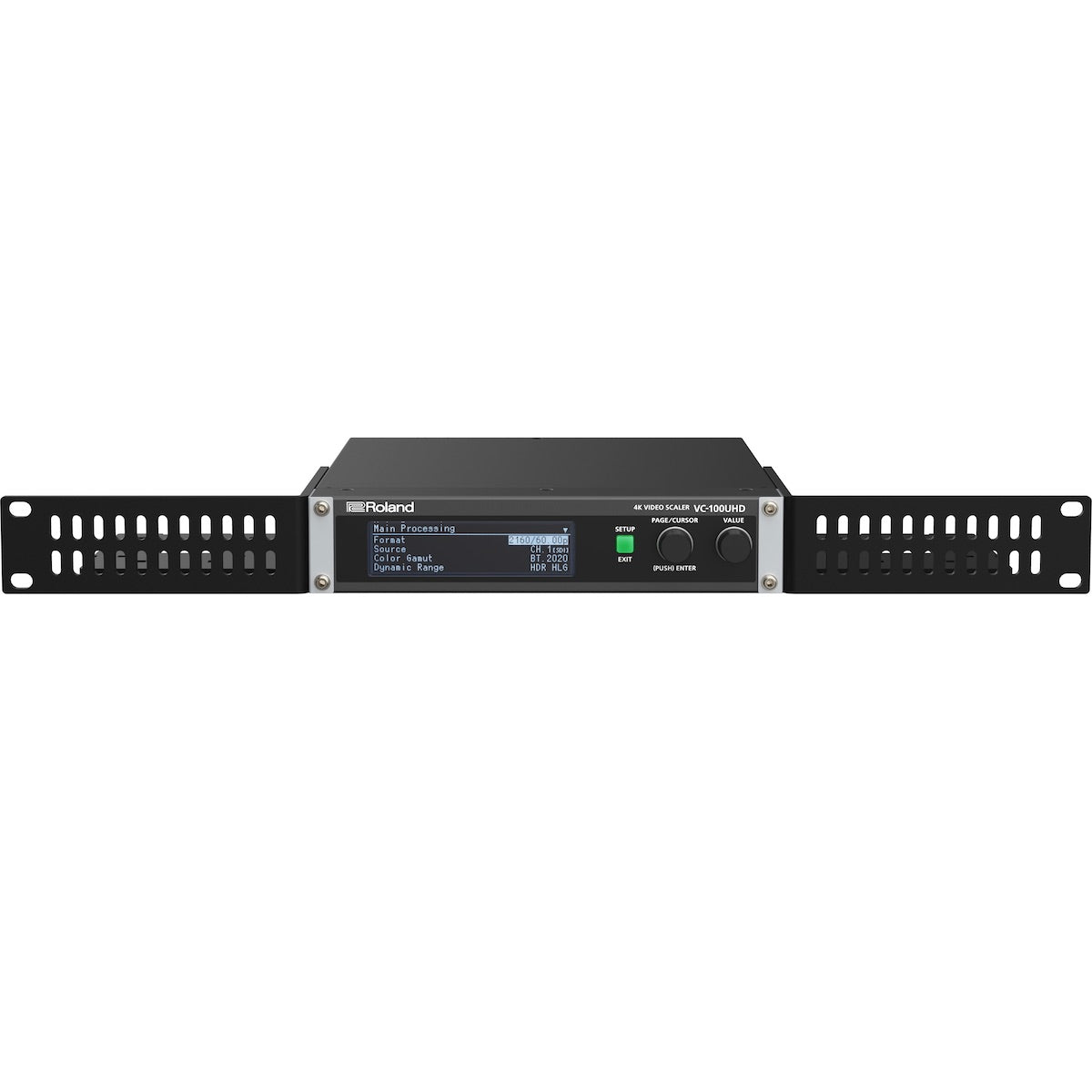 Roland VC-100UHD - 4K Video Scaler, Converter, and Streamer, rack mount front