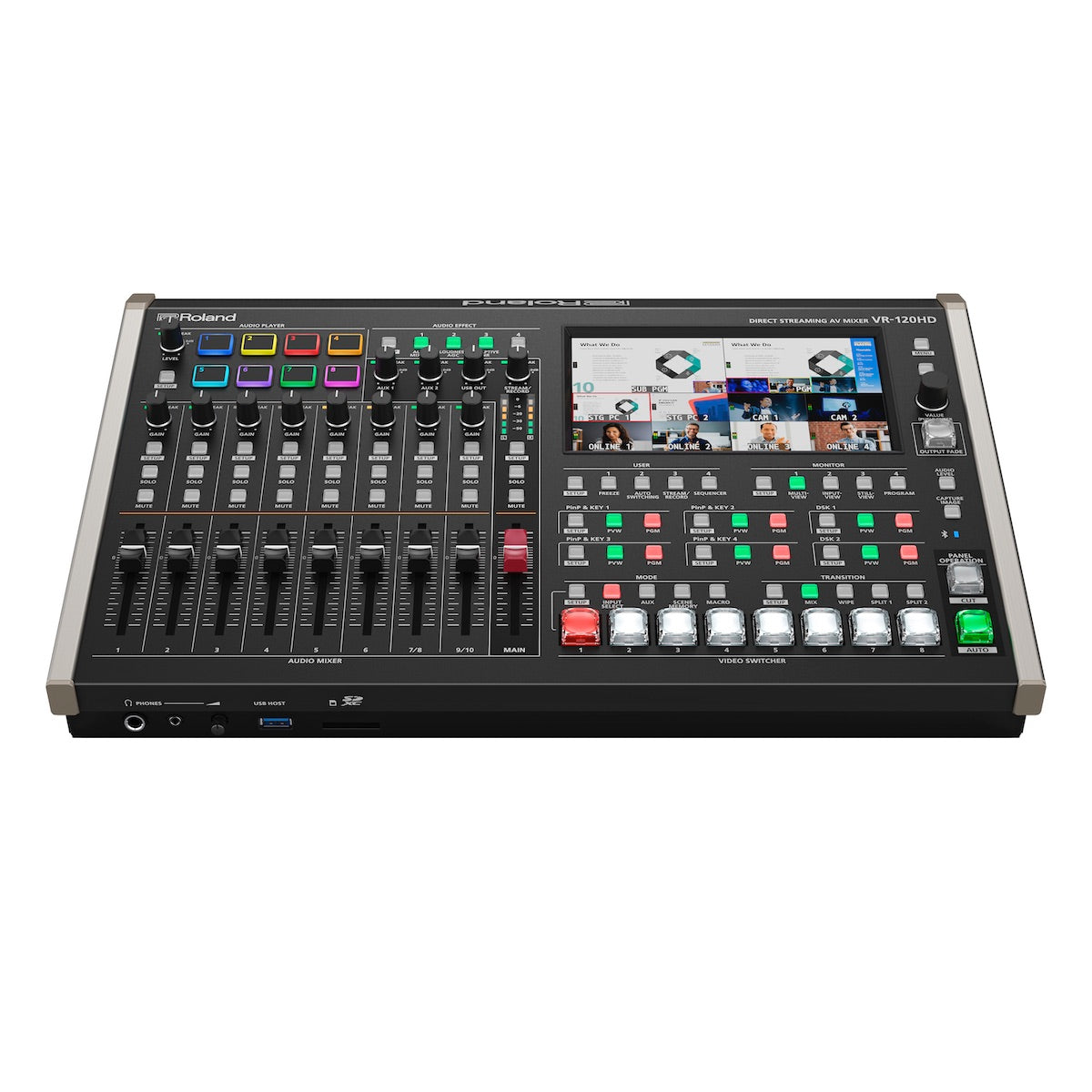 Roland VR-120HD - Direct Streaming AV Mixer, Video Switcher