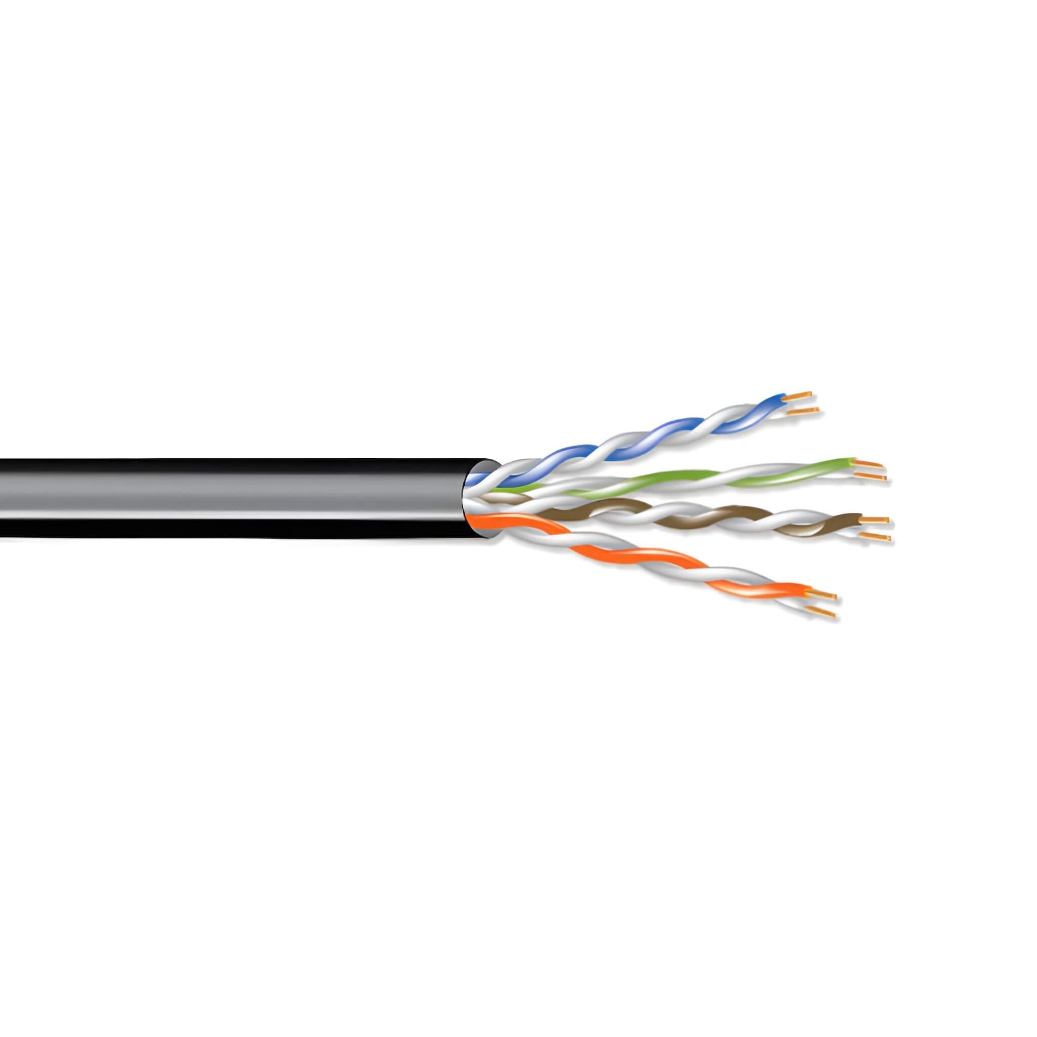 West Penn Wire 254246 4-Pair UTP CAT6 Plenum Bulk Data Cable