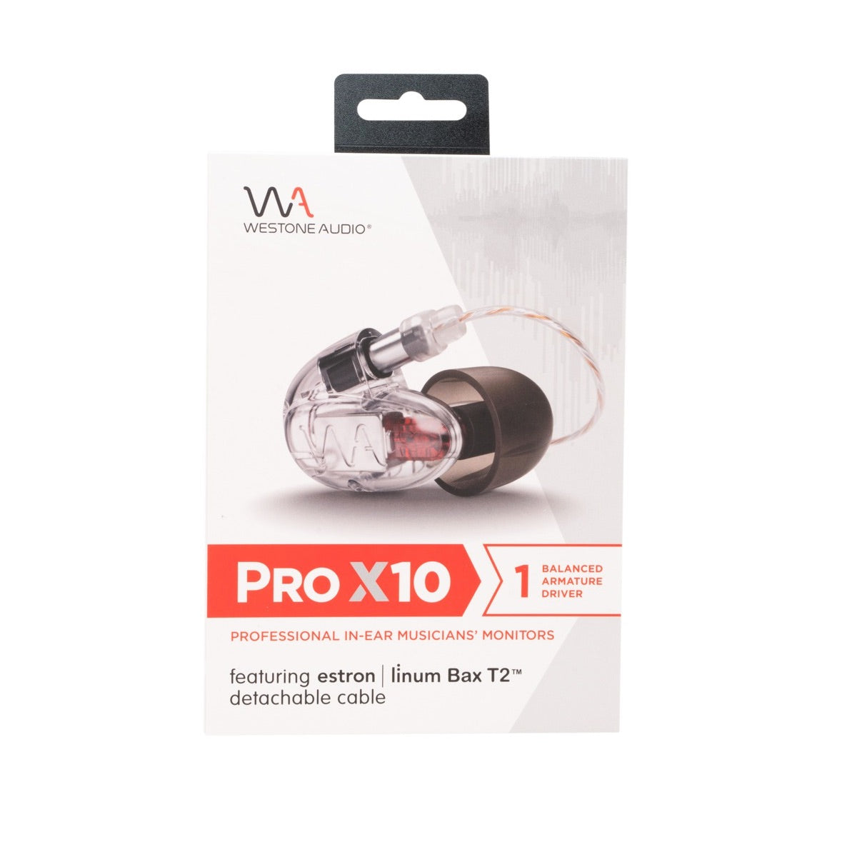 Westone Pro X10 Earphones - Single Driver Musician IEM, retail box