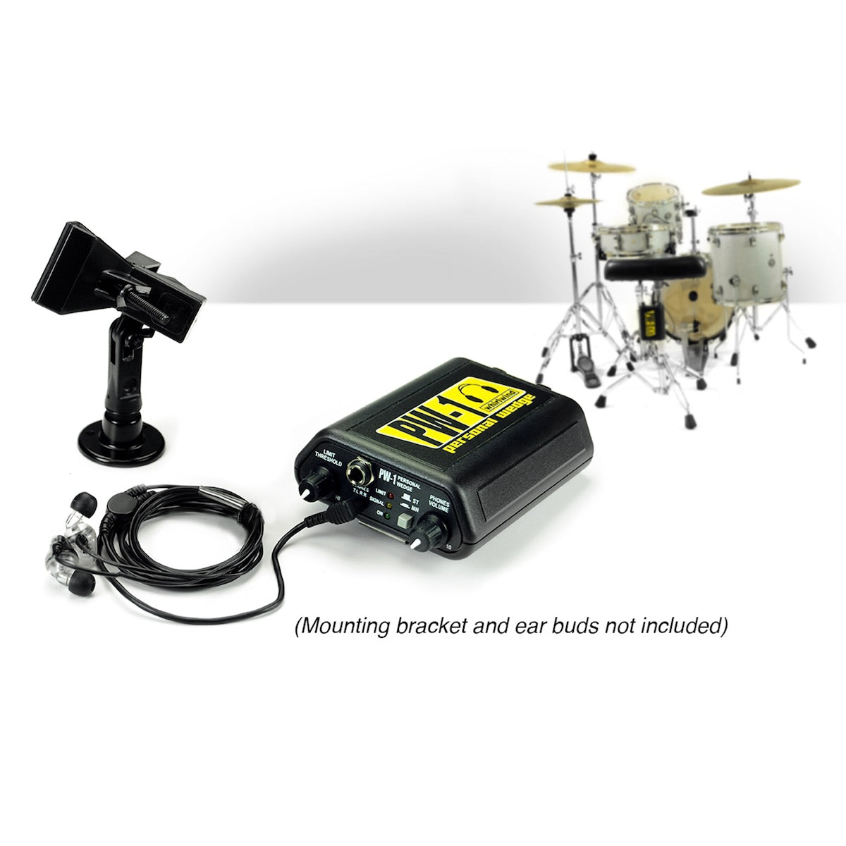 Whirlwind PW-1 Personal Wedge - High-power Stereo Headphone Driver, mounting bracket and ear buds not included