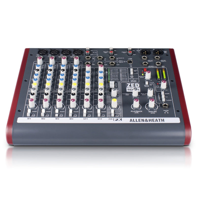 Allen & Heath ZED-10FX 10-Channel Analog USB Mixer with Effects, front