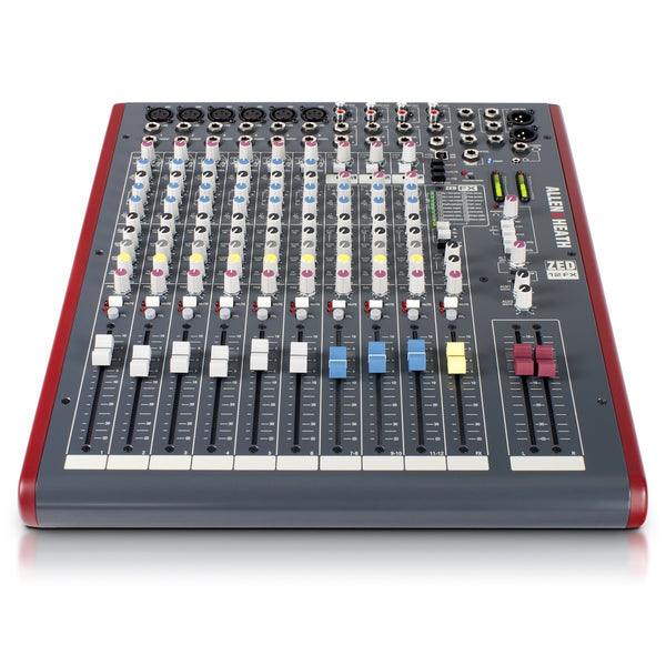 Allen & Heath ZED-12FX 12-Channel Analog USB Mixer with Effects, front