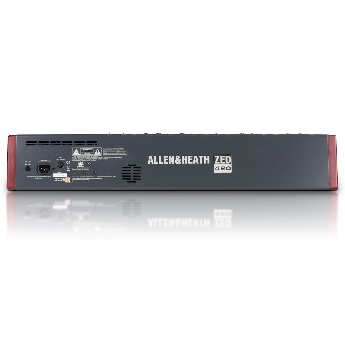 Allen & Heath ZED-420 16-Channel Analog USB Mixer, rear