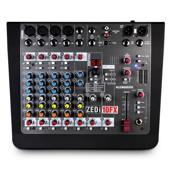 Allen & Heath ZEDi-10FX - 10-channel Analog Mixer with USB Audio Inter